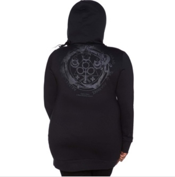 Killstar Tops - XXL Killstar Elysian Fields hoodie mini dress goth dark academia